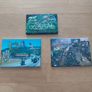 Sturgis 75 years- 2015 and Devils Tower Magnets Set